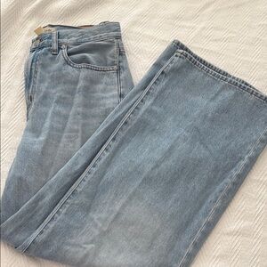 Madewell Superwide-Leg Light Blue Jeans